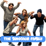 dinosaur family portrait