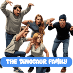 dinosaur family portrait