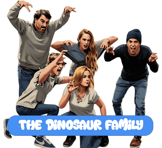 dinosaur family portrait dinosaur family portrait
