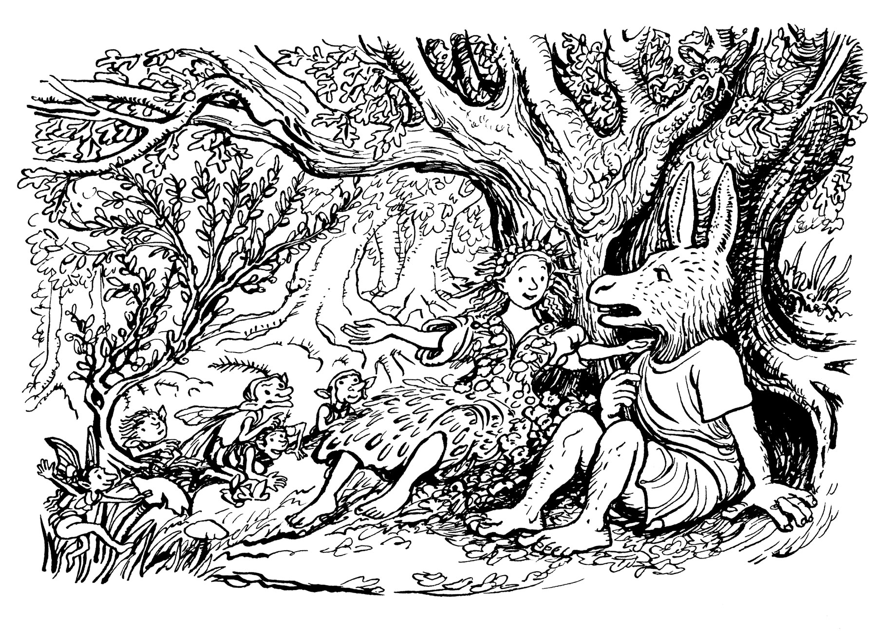 A Midsummer Night's Dream illustration by John Shelley